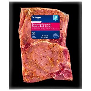 save 2 on kroger steakhouse seasoned bone in pork chops pickup or delivery only Food-4-less Coupon