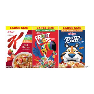 save 1 50 on kelloggs large size cereal select varieties pickup or delivery only Food-4-less Coupon