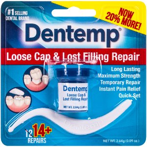 save 0 50 on dentemp loose cap lost filling repair Food-4-less Coupon