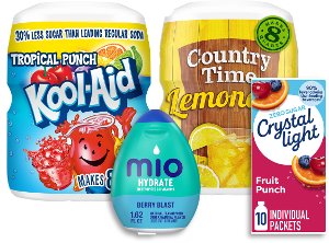 Kool-Aid Zero Sugar Tropical Punch Drink Mix Packets, 0.37 OZ - Kroger
